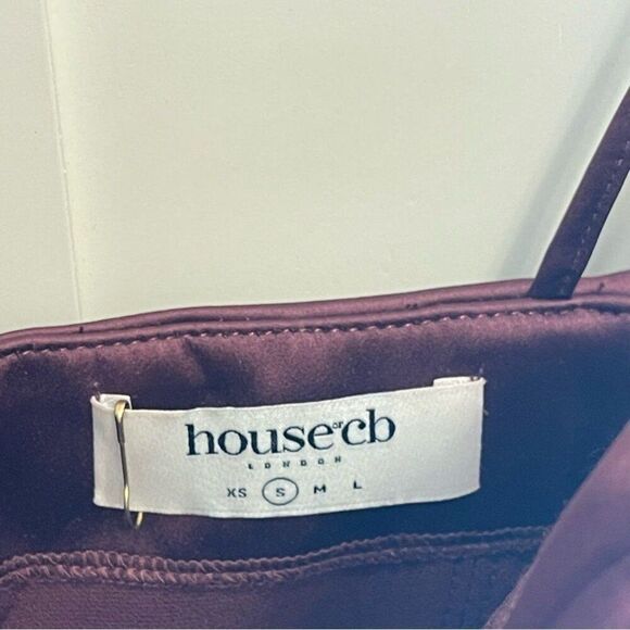 House of CB Burgundy Midi Dress - Picture 8 of 9